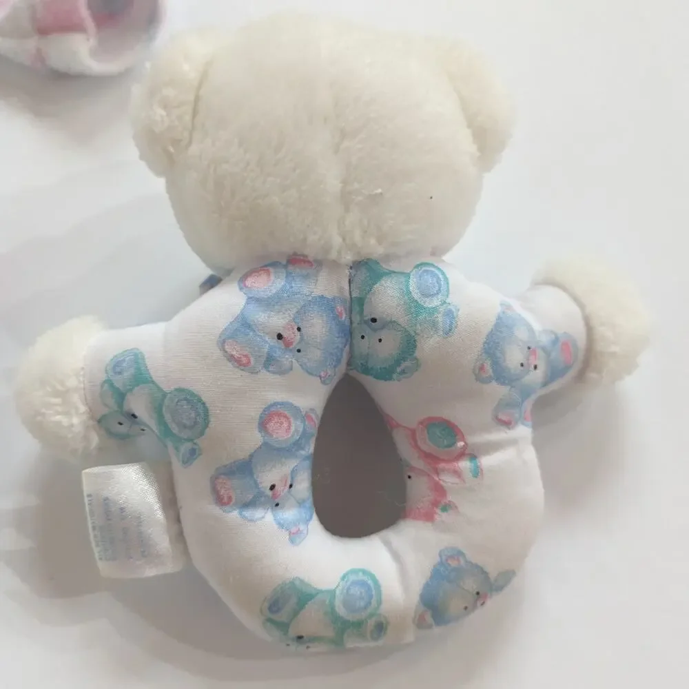 Vtg 90s Carter's Terry Sleeper Baby Sz Newborn Teddy Bear - Picture 3 of 7